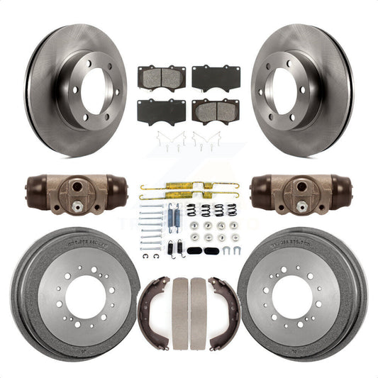 [Avant + Arrière] Kit de Disque et plaquette (semi-métallique) de frein pour 2000-2002 Toyota Tundra 5.3" Plate longueur K8S-102656 par Transit Auto