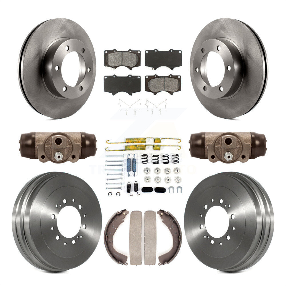 [Avant + Arrière] Kit de Disque et plaquette (semi-métallique) de frein pour 2004-2006 Toyota Tundra K8S-102657 par Transit Auto
