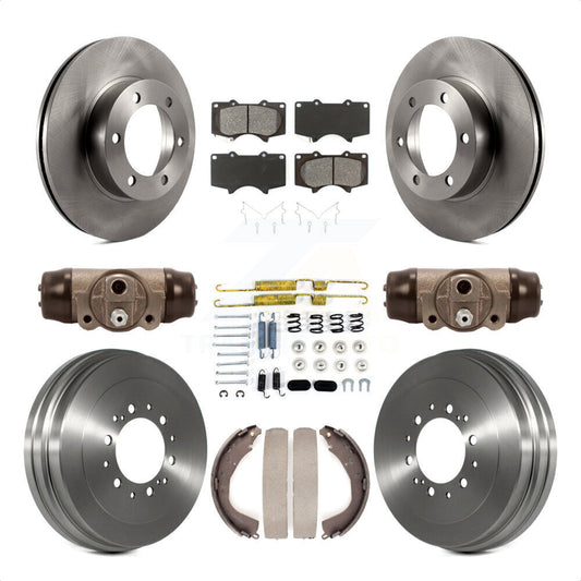 [Avant + Arrière] Kit de Disque et plaquette (semi-métallique) de frein pour 2004-2006 Toyota Tundra K8S-102657 par Transit Auto