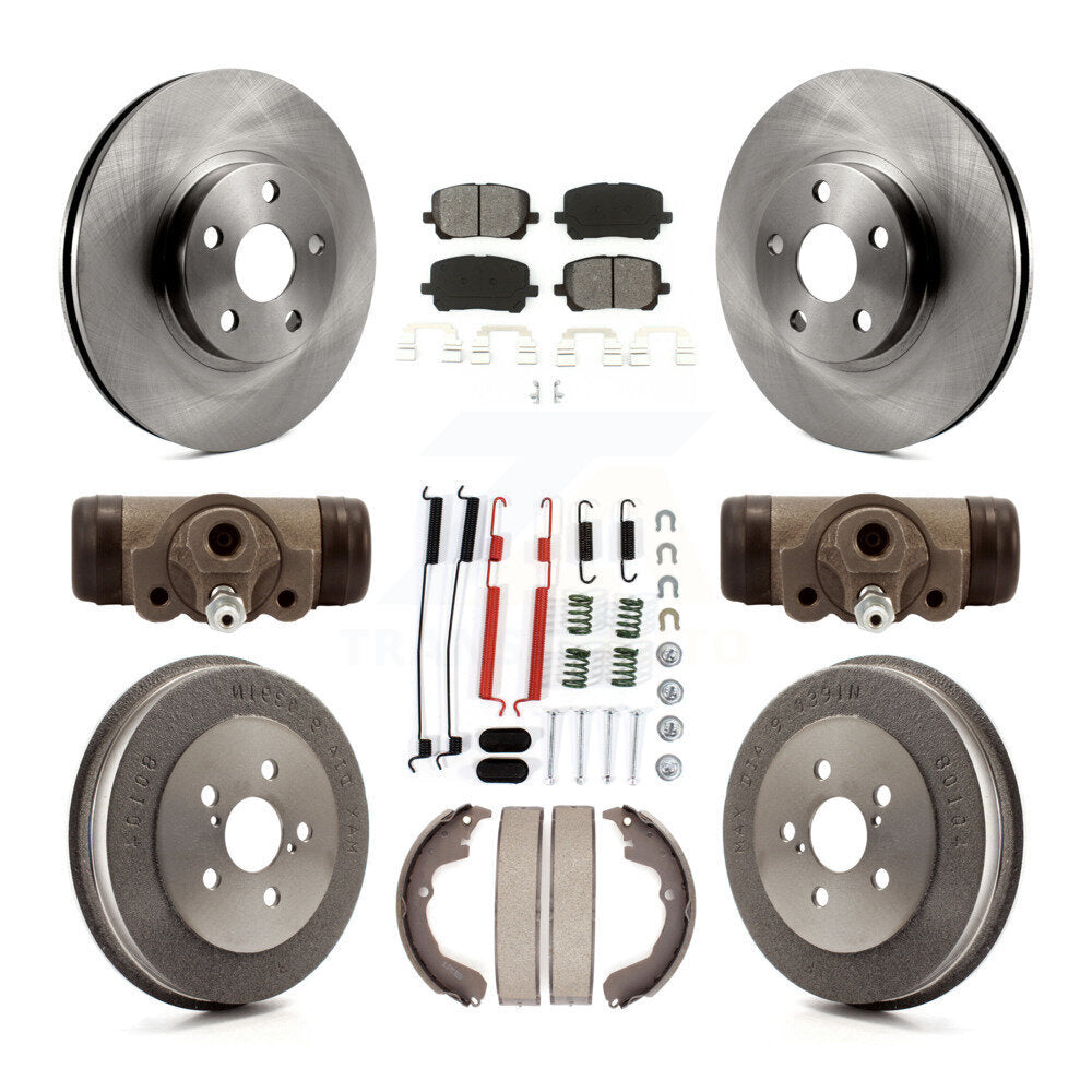 [Avant + Arrière] Kit de Disque et plaquette (semi-métallique) de frein pour Toyota Matrix Pontiac Vibe K8S-102658