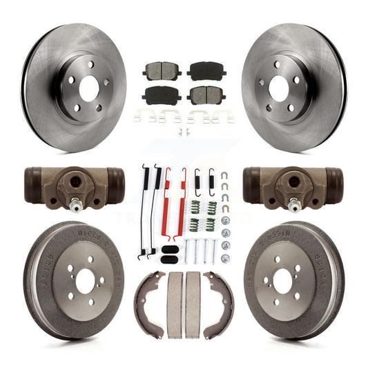[Avant + Arrière] Kit de Disque et plaquette (semi-métallique) de frein pour Toyota Matrix Pontiac Vibe K8S-102658