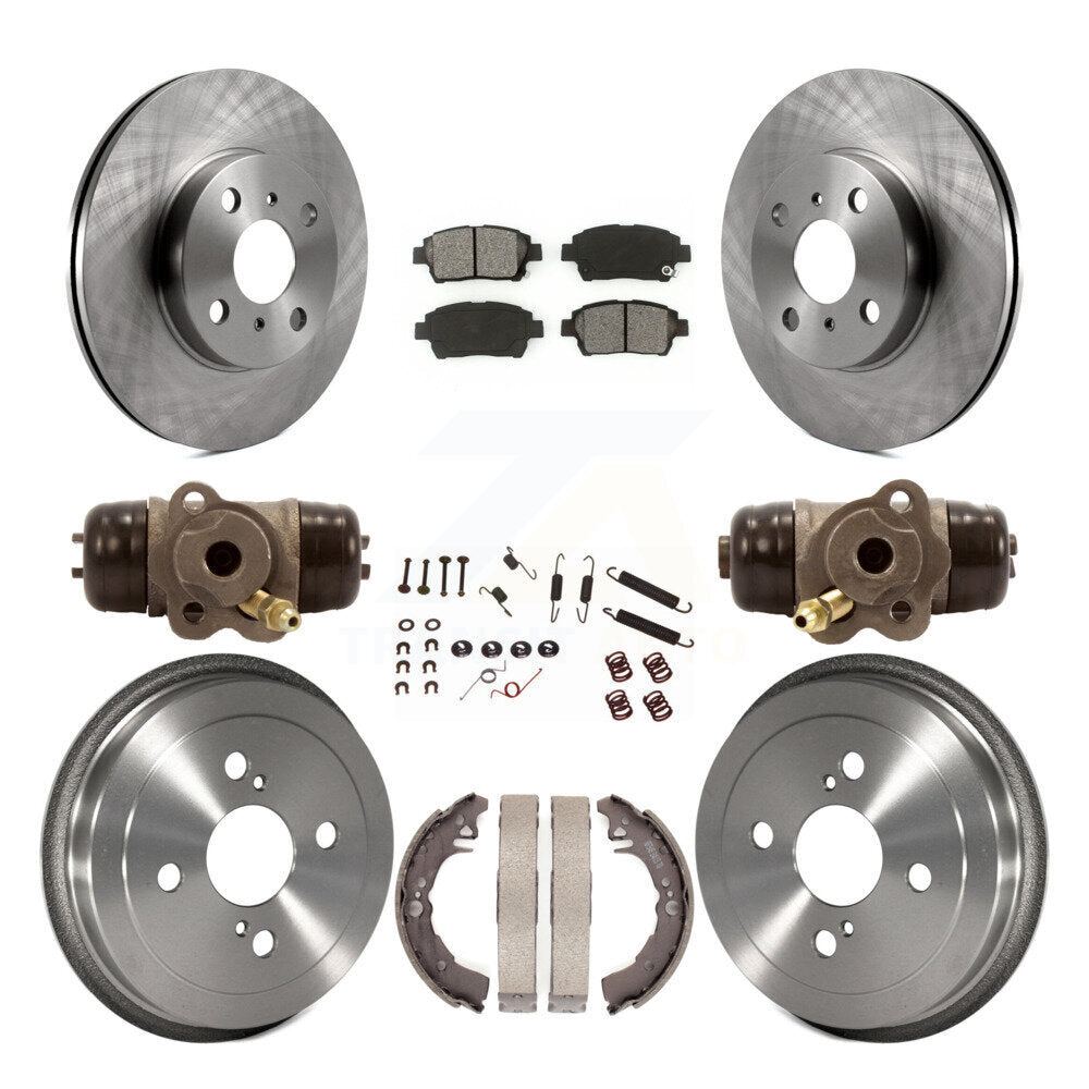 [Avant + Arrière] Kit de Disque et plaquette (semi-métallique) de frein pour 2001-2005 Toyota Echo K8S-102659