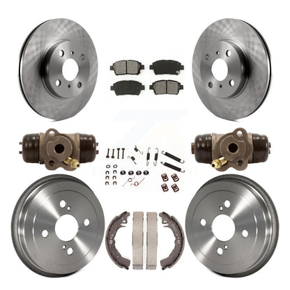 [Avant + Arrière] Kit de Disque et plaquette (semi-métallique) de frein pour 2001-2005 Toyota Echo K8S-102659