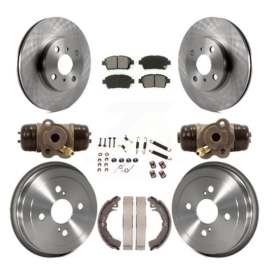 [Avant + Arrière] Kit de Disque et plaquette (semi-métallique) de frein pour 2001-2005 Toyota Echo K8S-102659