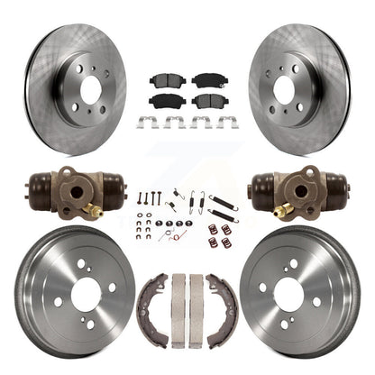 [Avant + Arrière] Kit de Disque et plaquette (semi-métallique) de frein pour 2000 Toyota Echo From 08 00 K8S-102660