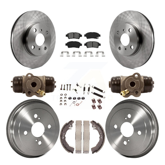 [Avant + Arrière] Kit de Disque et plaquette (semi-métallique) de frein pour 2000 Toyota Echo From 08 00 K8S-102660