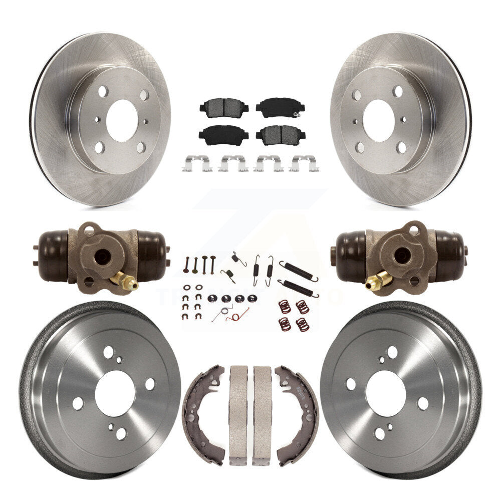[Avant + Arrière] Kit de Disque et plaquette (semi-métallique) de frein pour 2000 Toyota Echo To 08 00 K8S-102661