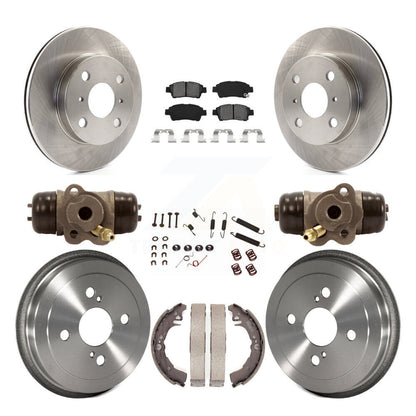 [Avant + Arrière] Kit de Disque et plaquette (semi-métallique) de frein pour 2000 Toyota Echo To 08 00 K8S-102661