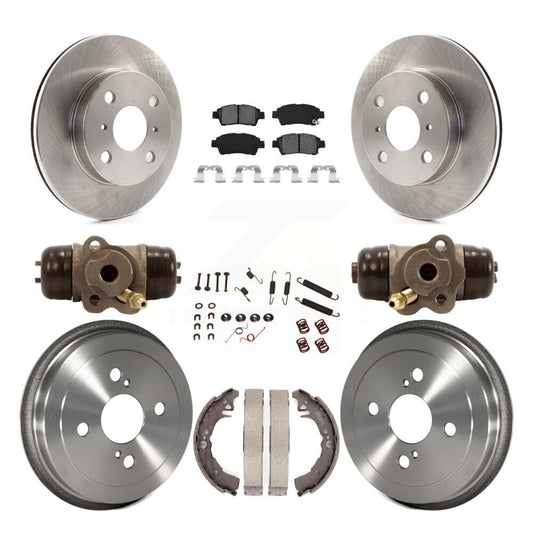 [Avant + Arrière] Kit de Disque et plaquette (semi-métallique) de frein pour 2000 Toyota Echo To 08 00 K8S-102661