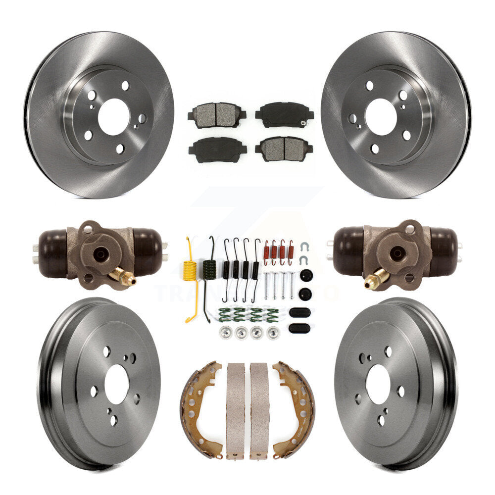 [Avant + Arrière] Kit de Disque et plaquette (semi-métallique) de frein pour 2004-2007 Toyota Prius K8S-102666