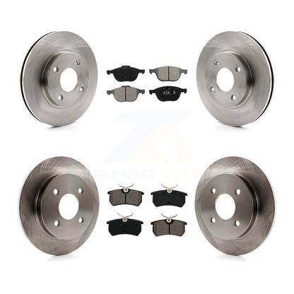 [Avant + Arrière] Kit de Disque et plaquette (semi-métallique) de frein pour 2004 Ford Focus LX Mid High SE ZTS ZTW ZX3 ZX5 From 04 05 K8S-102670
