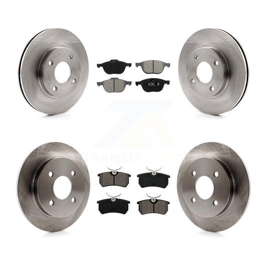 [Avant + Arrière] Kit de Disque et plaquette (semi-métallique) de frein pour 2004 Ford Focus LX Mid High SE ZTS ZTW ZX3 ZX5 From 04 05 K8S-102670