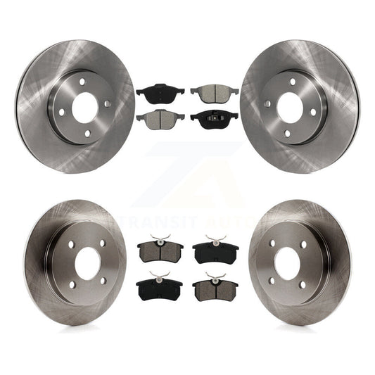 [Avant + Arrière] Kit de Disque et plaquette (semi-métallique) de frein pour 2005-2007 Ford Focus rear brakes K8S-102672