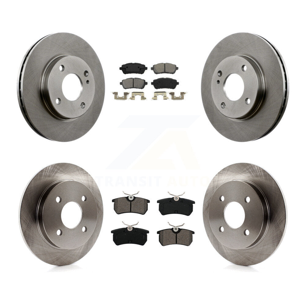 [Avant + Arrière] Kit de Disque et plaquette (semi-métallique) de frein pour Ford Fiesta K8S-102673