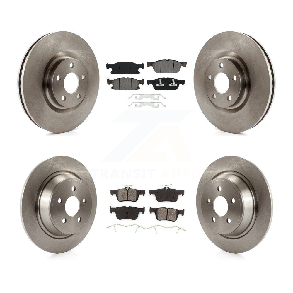[Avant + Arrière] Kit de Disque et plaquette (semi-métallique) de frein pour Ford Edge K8S-102674