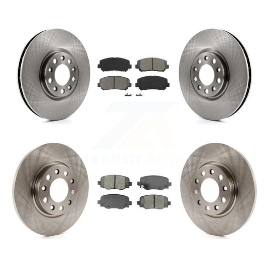 [Avant + Arrière] Kit de Disque et plaquette (semi-métallique) de frein pour 2015-2017 Chrysler 200 avec 305mm Diameter Rotor K8S-102677