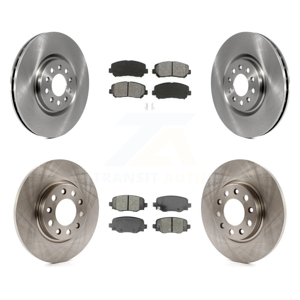 [Avant + Arrière] Kit de Disque et plaquette (semi-métallique) de frein pour Jeep Cherokee Chrysler 200 K8S-102679