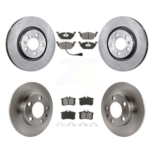[Avant + Arrière] Kit de Disque et plaquette (semi-métallique) de frein pour 2007-2010 Volkswagen Beetle avec 280mm Diameter Rotor K8S-102680