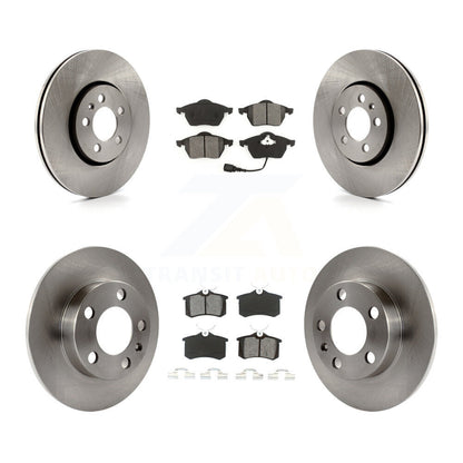 [Avant + Arrière] Kit de Disque et plaquette (semi-métallique) de frein pour 2007-2010 Volkswagen Beetle avec 288mm Diameter Rotor K8S-102681