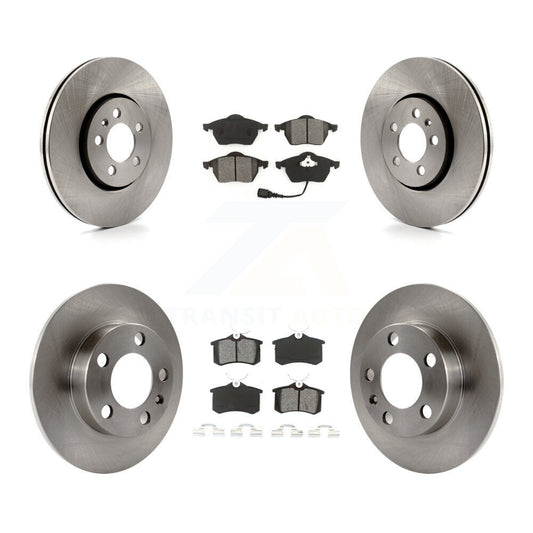 [Avant + Arrière] Kit de Disque et plaquette (semi-métallique) de frein pour 2007-2010 Volkswagen Beetle avec 288mm Diameter Rotor K8S-102681