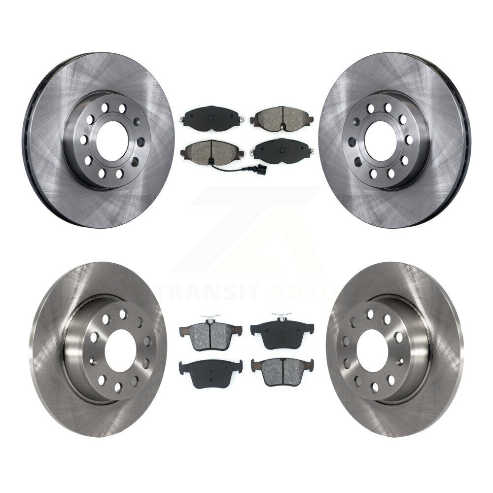 [Avant + Arrière] Kit de Disque et plaquette (semi-métallique) de frein pour Audi A3 Quattro Volkswagen e-Golf Taos K8S-102690