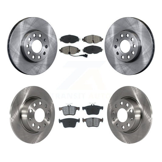 [Avant + Arrière] Kit de Disque et plaquette (semi-métallique) de frein pour Audi A3 Quattro Volkswagen e-Golf Taos K8S-102690