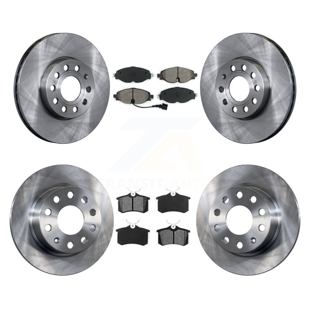 [Avant + Arrière] Kit de Disque et plaquette (semi-métallique) de frein pour 2015 Volkswagen Golf SportWagen TDI SE SEL Highline Comfortline Trendline S K8S-102693