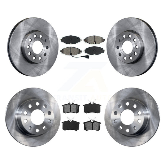 [Avant + Arrière] Kit de Disque et plaquette (semi-métallique) de frein pour 2015 Volkswagen Golf SportWagen TDI SE SEL Highline Comfortline Trendline S K8S-102693