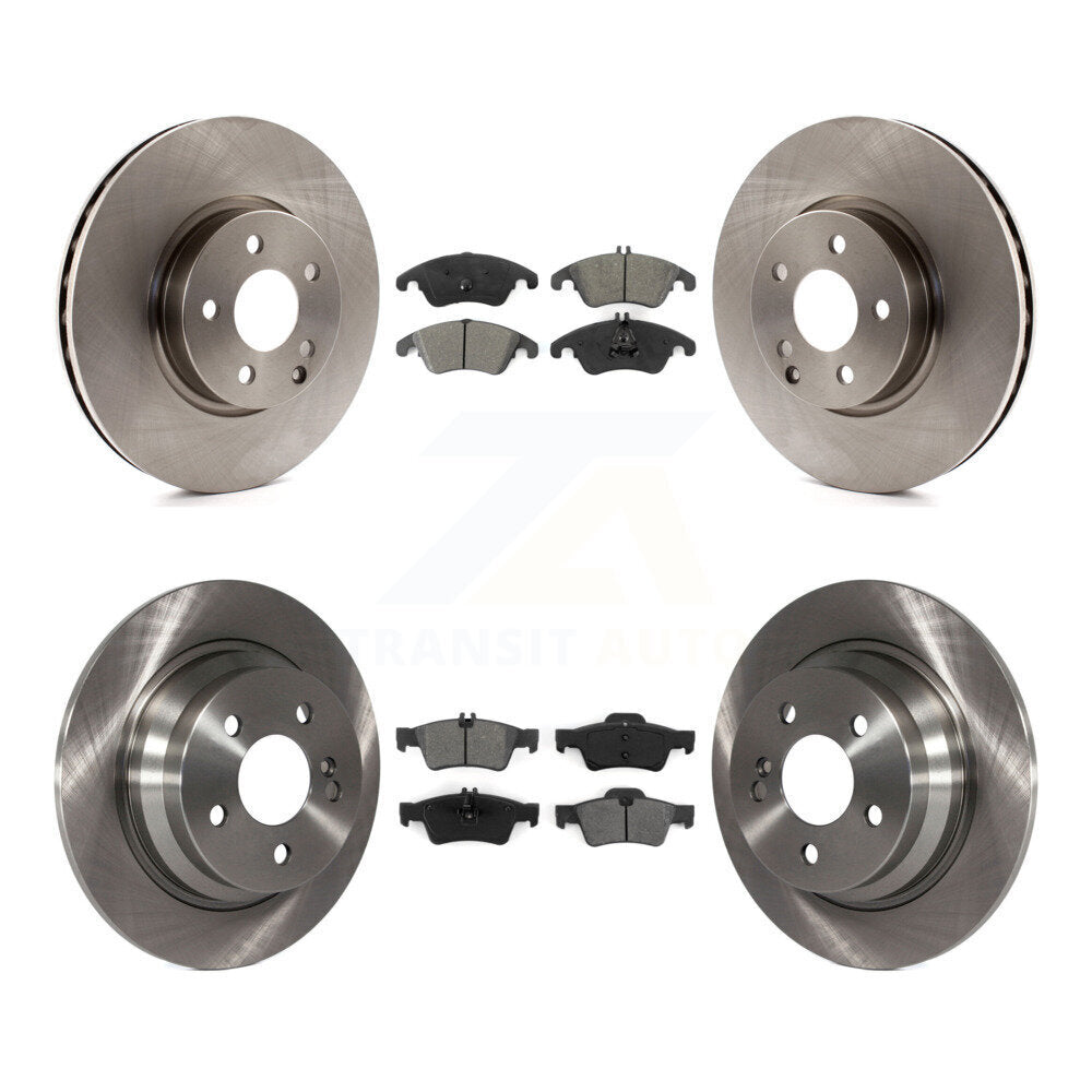 [Avant + Arrière] Kit de Disque et plaquette (semi-métallique) de frein pour 2014-2016 Mercedes-Benz E250 avec 322mm Diameter Rotor K8S-102698