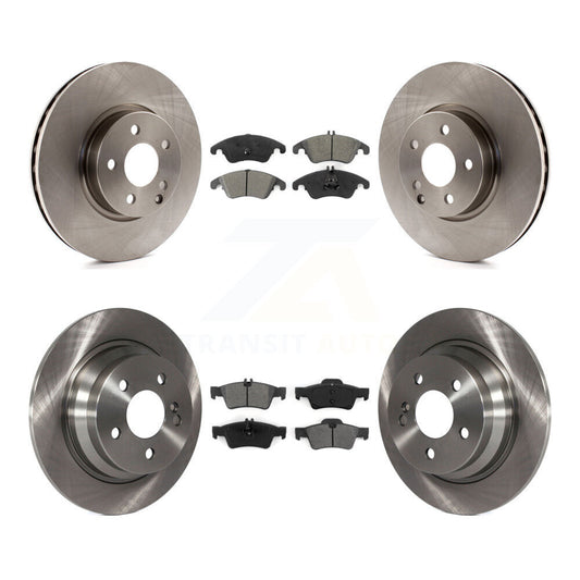 [Avant + Arrière] Kit de Disque et plaquette (semi-métallique) de frein pour 2014-2016 Mercedes-Benz E250 avec 322mm Diameter Rotor K8S-102698