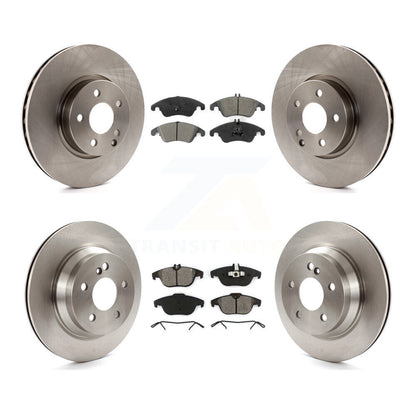 [Avant + Arrière] Kit de Disque et plaquette (semi-métallique) de frein pour 2014 Mercedes-Benz E350 Convertible Coupe avec 322mm Diameter Rotor K8S-102699