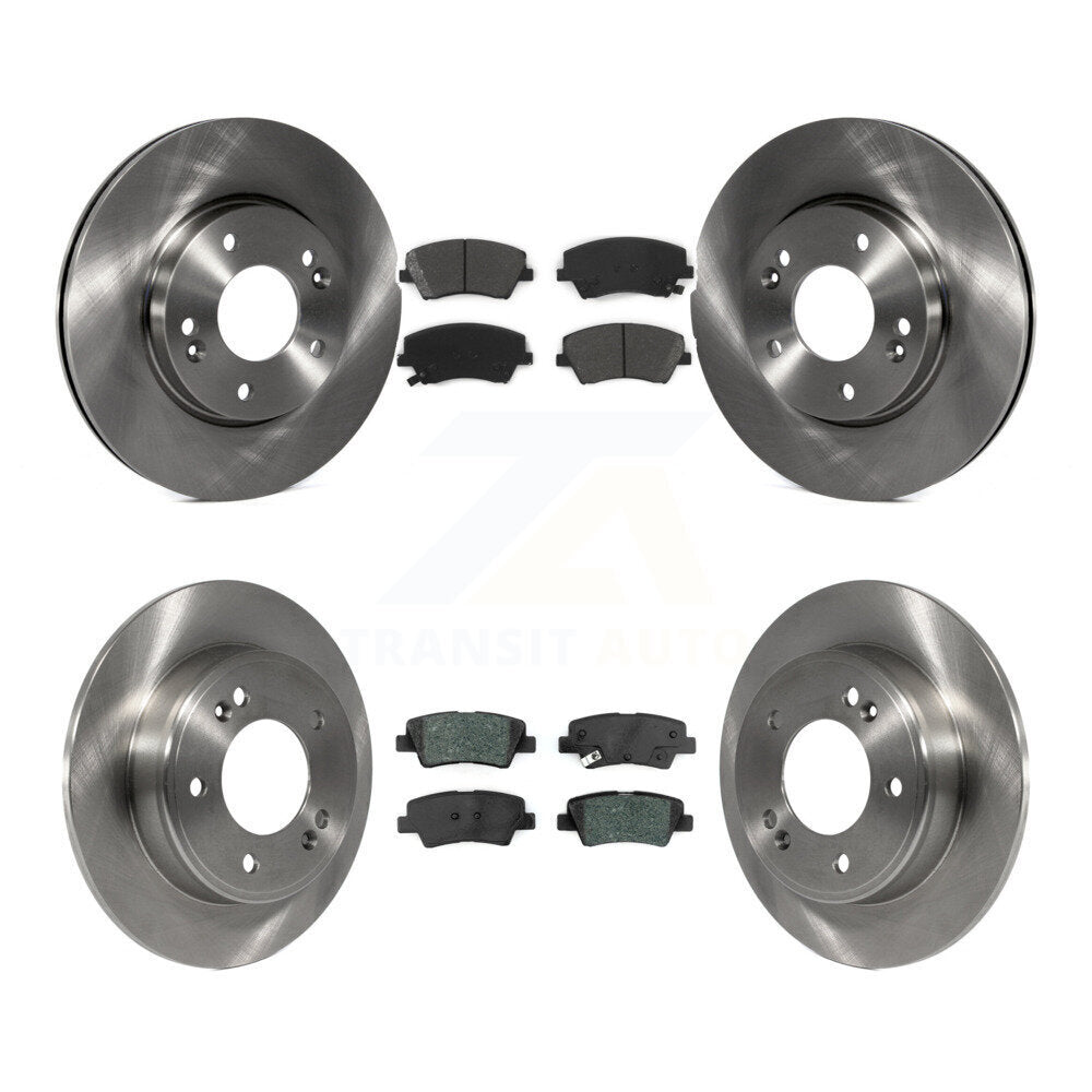 [Avant + Arrière] Kit de Disque et plaquette (semi-métallique) de frein pour 2017-2020 Hyundai Elantra 2.0L K8S-102700