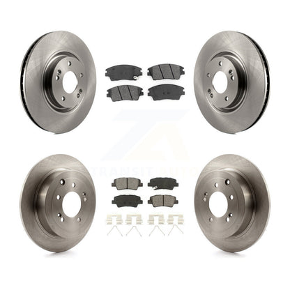 [Avant + Arrière] Kit de Disque et plaquette (semi-métallique) de frein pour 2017-2021 Kia Sportage Turbocharged avec Manual Parking K8S-102701