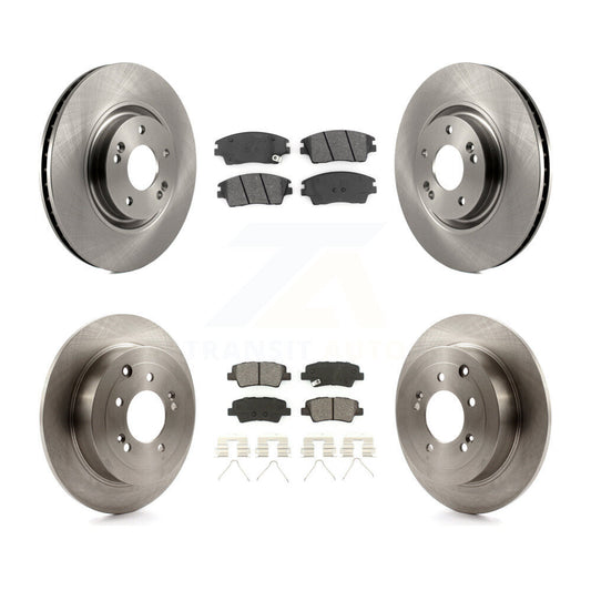 [Avant + Arrière] Kit de Disque et plaquette (semi-métallique) de frein pour 2017-2021 Kia Sportage Turbocharged avec Manual Parking K8S-102701