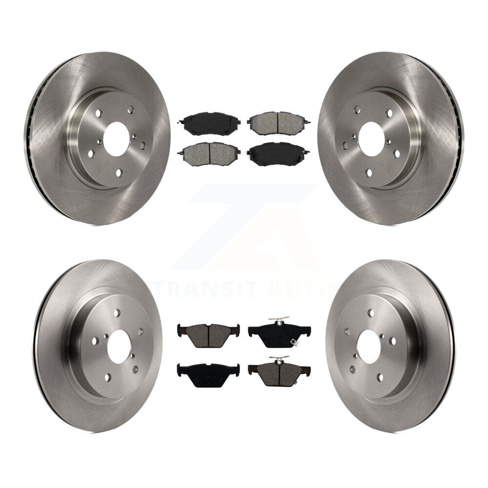 [Avant + Arrière] Kit de Disque et plaquette (semi-métallique) de frein pour 2015 Subaru Legacy 2.5L K8S-102708