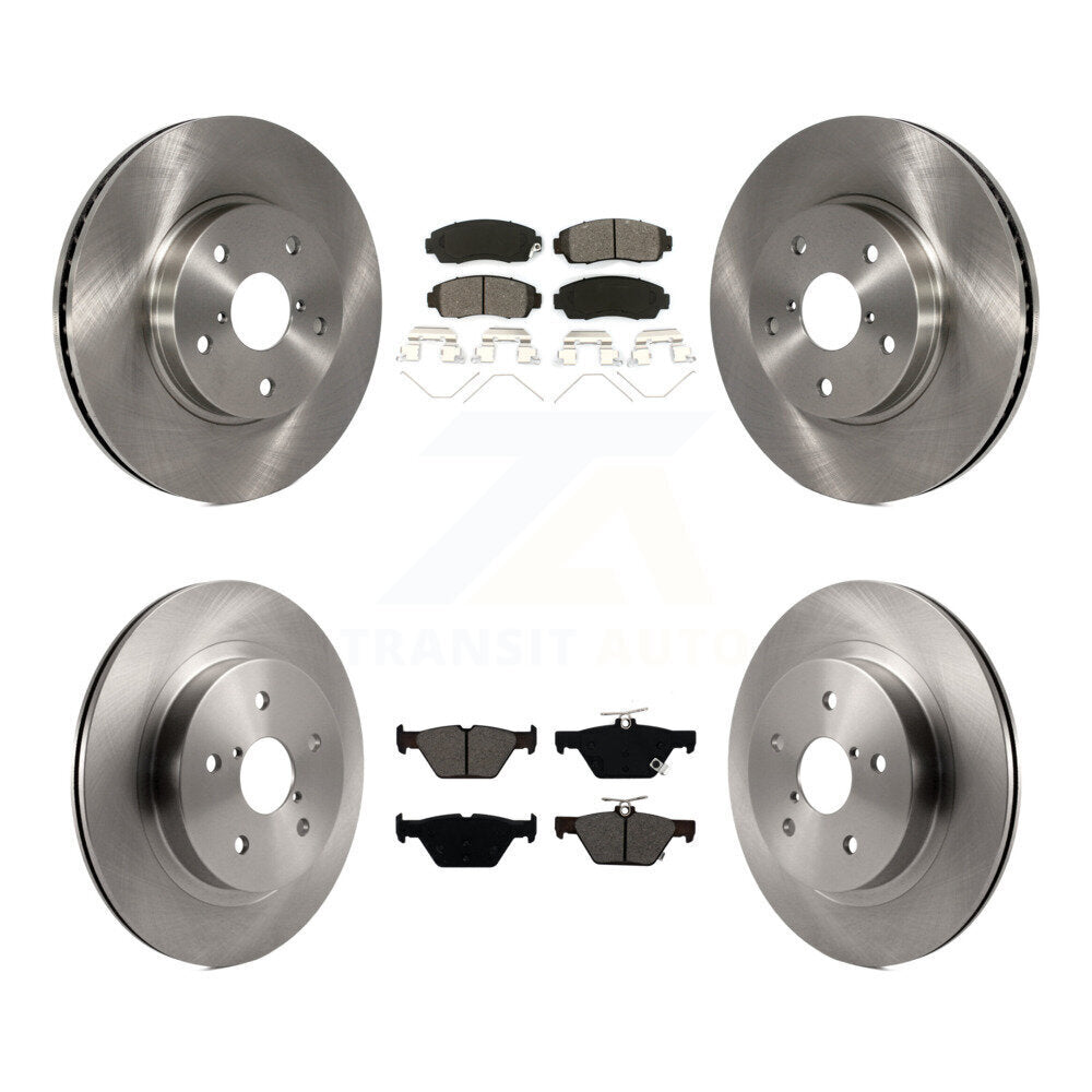 [Avant + Arrière] Kit de Disque et plaquette (semi-métallique) de frein pour 2016-2019 Subaru Legacy 2.5L K8S-102709