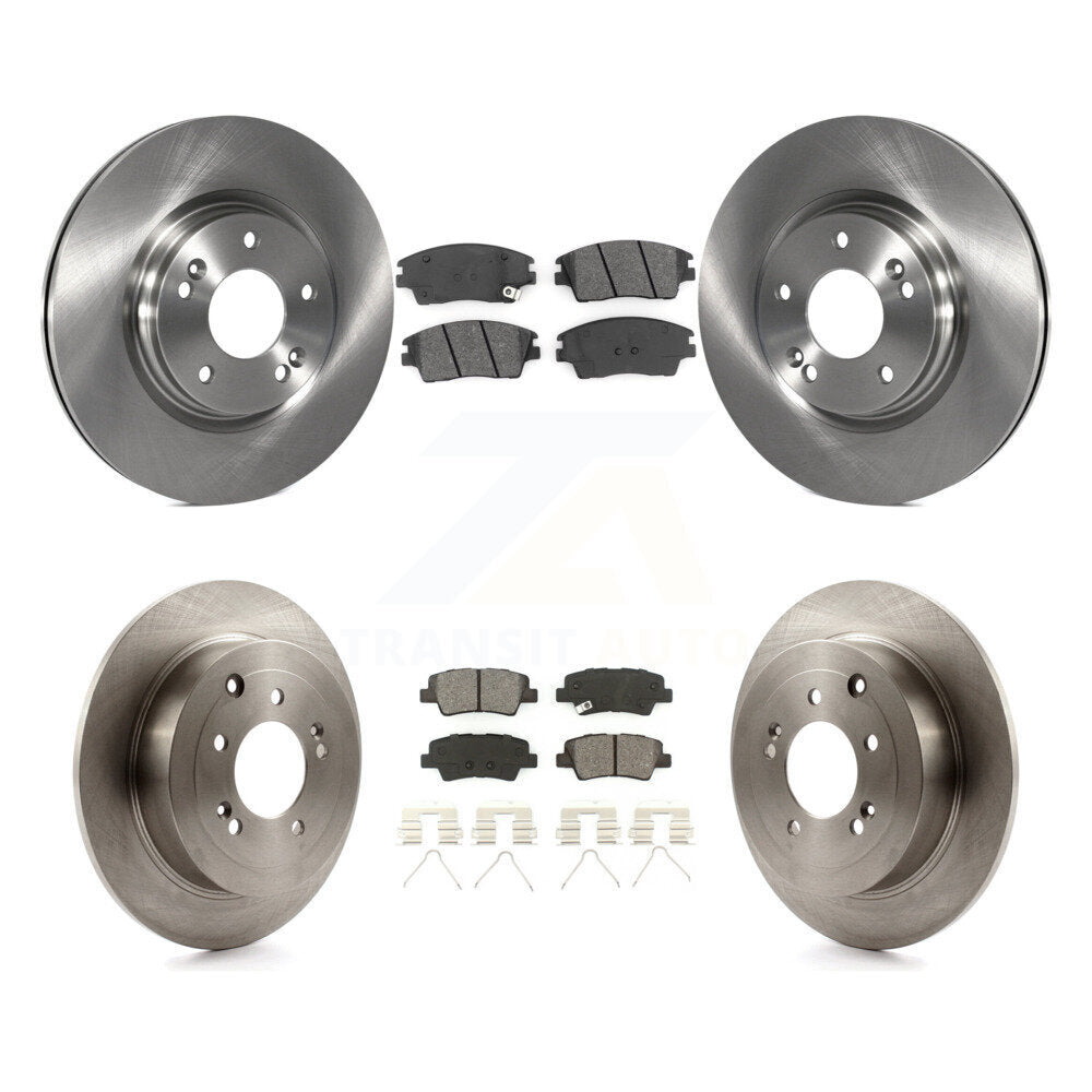 [Avant + Arrière] Kit de Disque et plaquette (semi-métallique) de frein pour Hyundai Tucson Kia Sportage K8S-102710