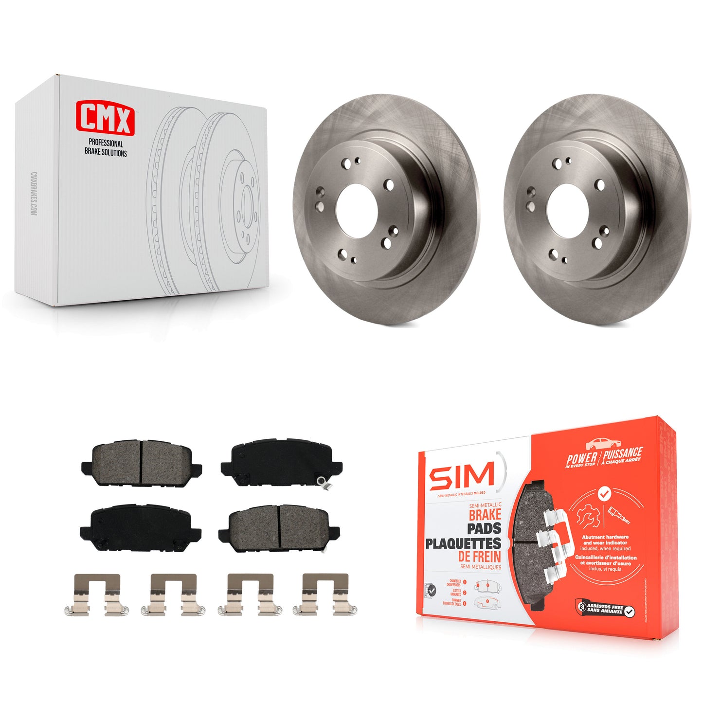 [Arrière] Kit de Disque et plaquette (semi-métallique) de frein pour 2016-2022 Honda HR-V K8S-102719