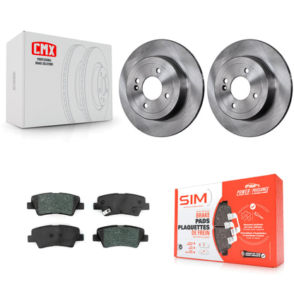 [Arrière] Kit de Disque et plaquette (semi-métallique) de frein pour Hyundai Accent Kia Rio K8S-102726