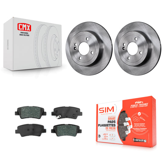 [Arrière] Kit de Disque et plaquette (semi-métallique) de frein pour Hyundai Accent Kia Rio K8S-102726