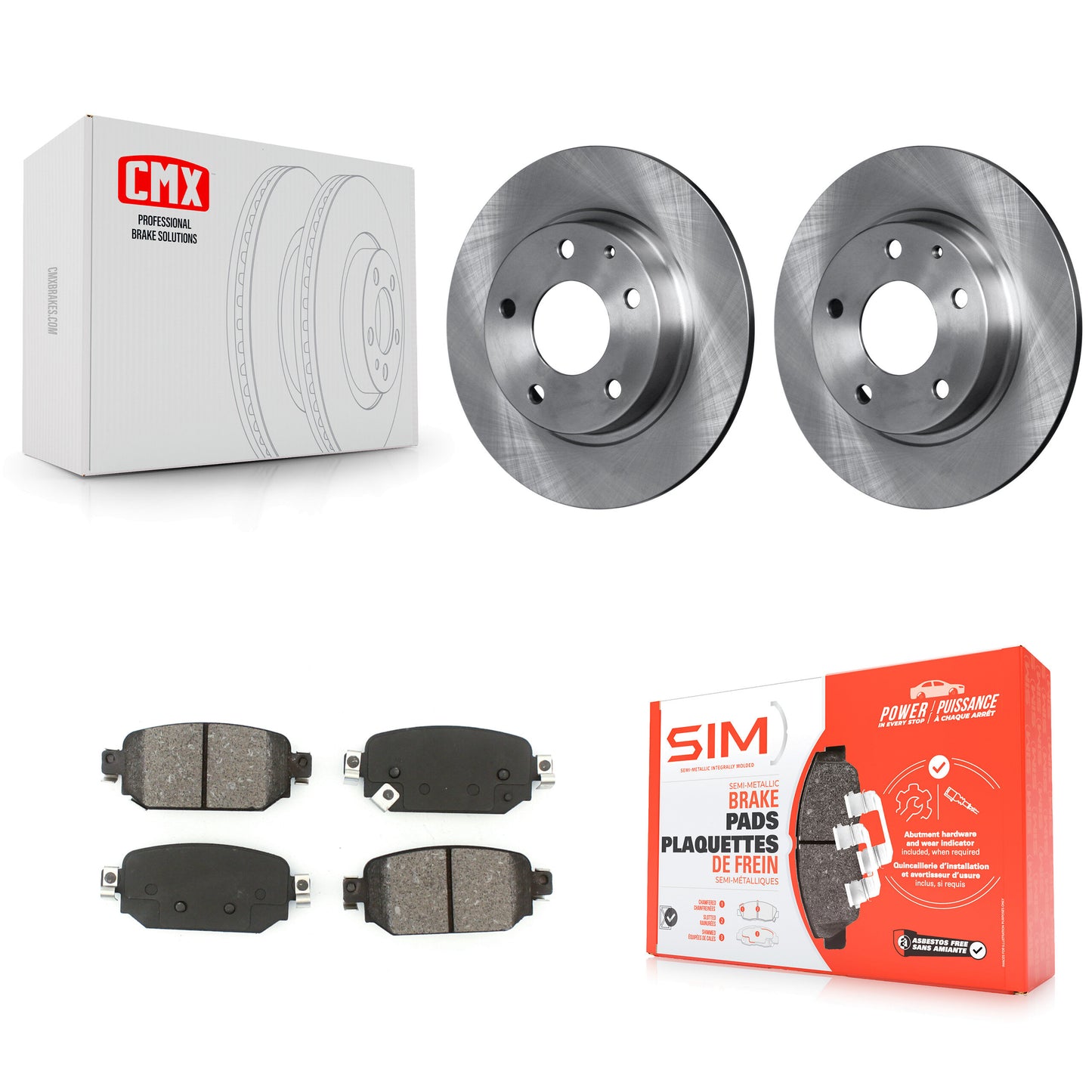[Arrière] Kit de Disque et plaquette (semi-métallique) de frein pour Mazda 3 CX-3 Sport K8S-102730