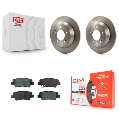 [Arrière] Kit de Disque et plaquette (semi-métallique) de frein pour 2014-2017 Kia Rondo avec Manual Parking K8S-102735