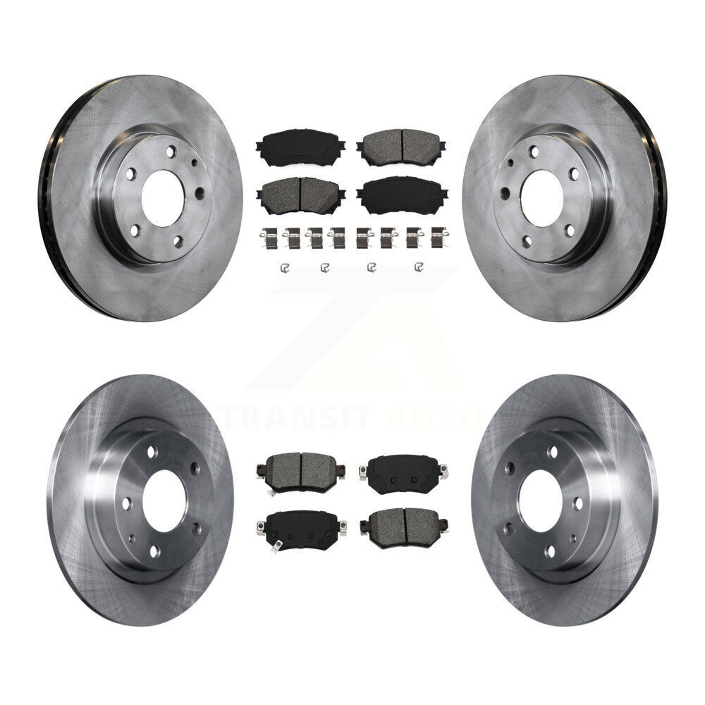 [Avant + Arrière] Kit de Disque et plaquette (semi-métallique) de frein pour 2016-2018 Mazda 6 K8S-102737