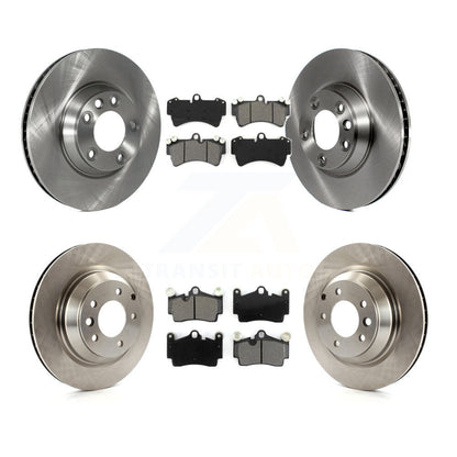 [Avant + Arrière] Kit de Disque et plaquette (semi-métallique) de frein pour 2011-2012 Audi Q7 avec 358mm Diameter Rotor K8S-102741