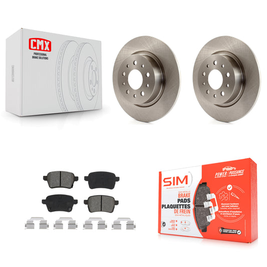[Arrière] Kit de Disque et plaquette (semi-métallique) de frein pour 2014-2020 Fiat 500L K8S-102749