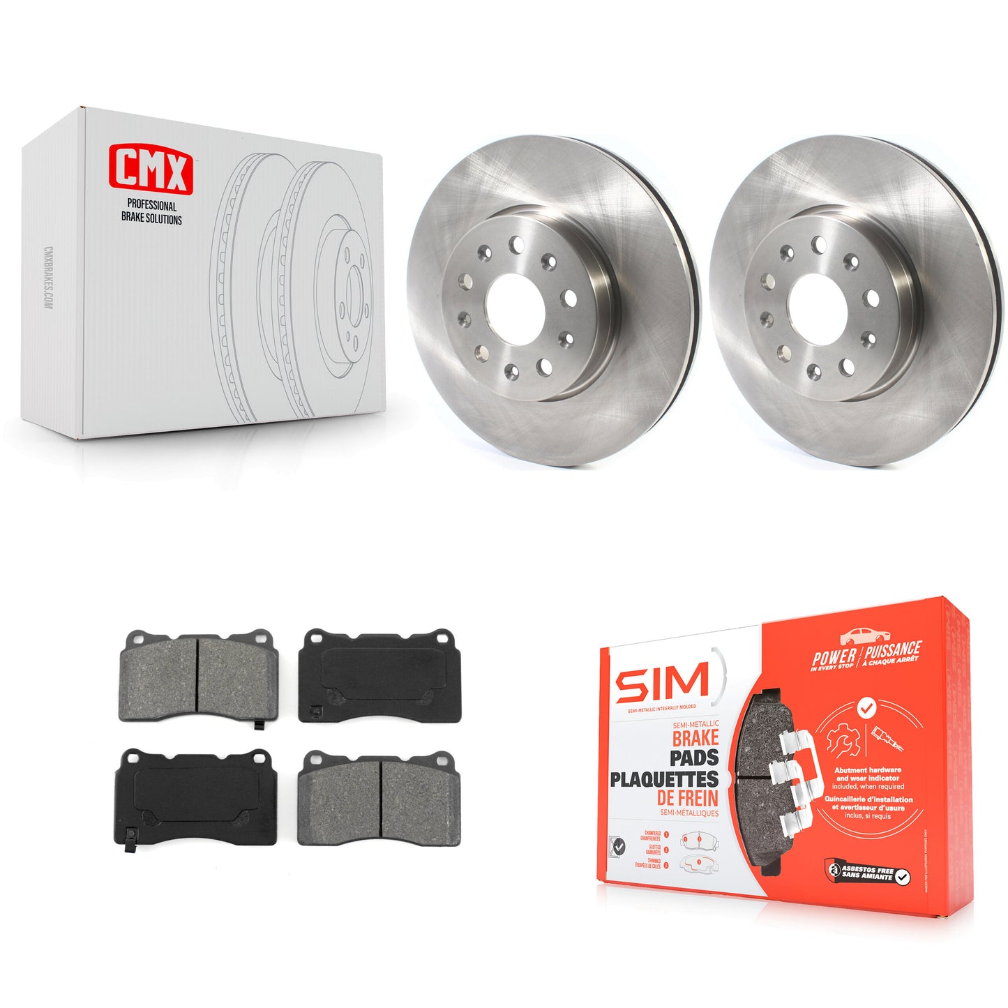 [Avant] Kit de Disque et plaquette (semi-métallique) de frein pour Chevrolet Camaro Cadillac CTS CT6 K8S-102752