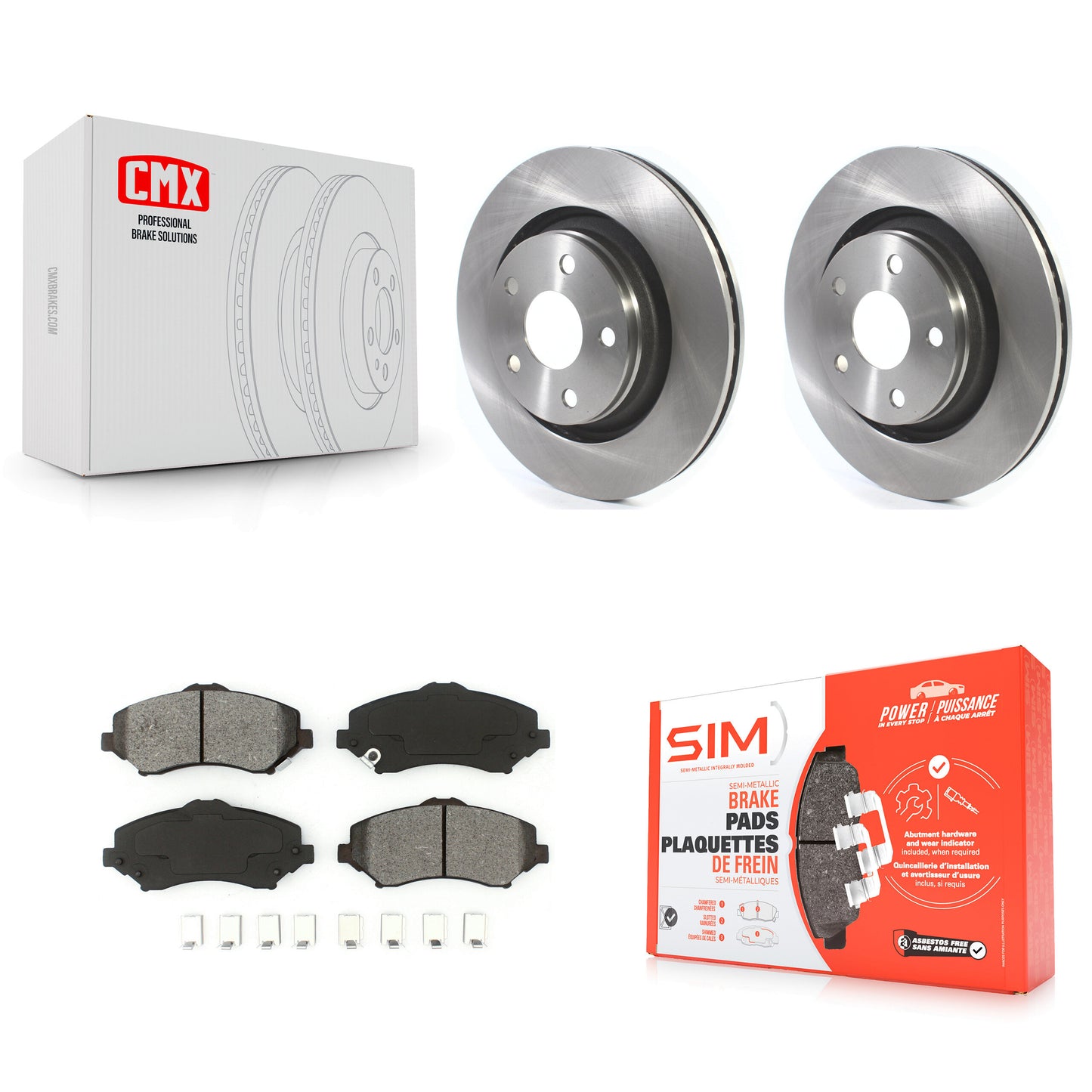 [Avant] Kit de Disque et plaquette (semi-métallique) de frein pour Jeep Wrangler JK avec 332mm Diameter Rotor K8S-102757