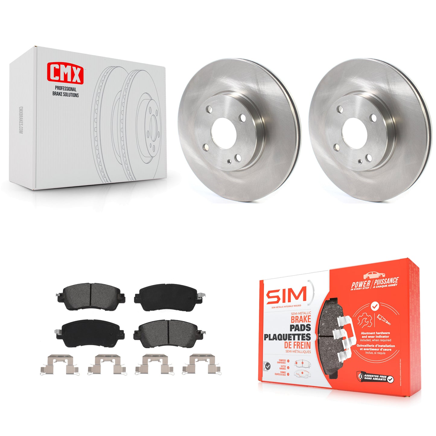 [Avant] Kit de Disque et plaquette (semi-métallique) de frein pour Toyota Yaris iA Scion K8S-102769