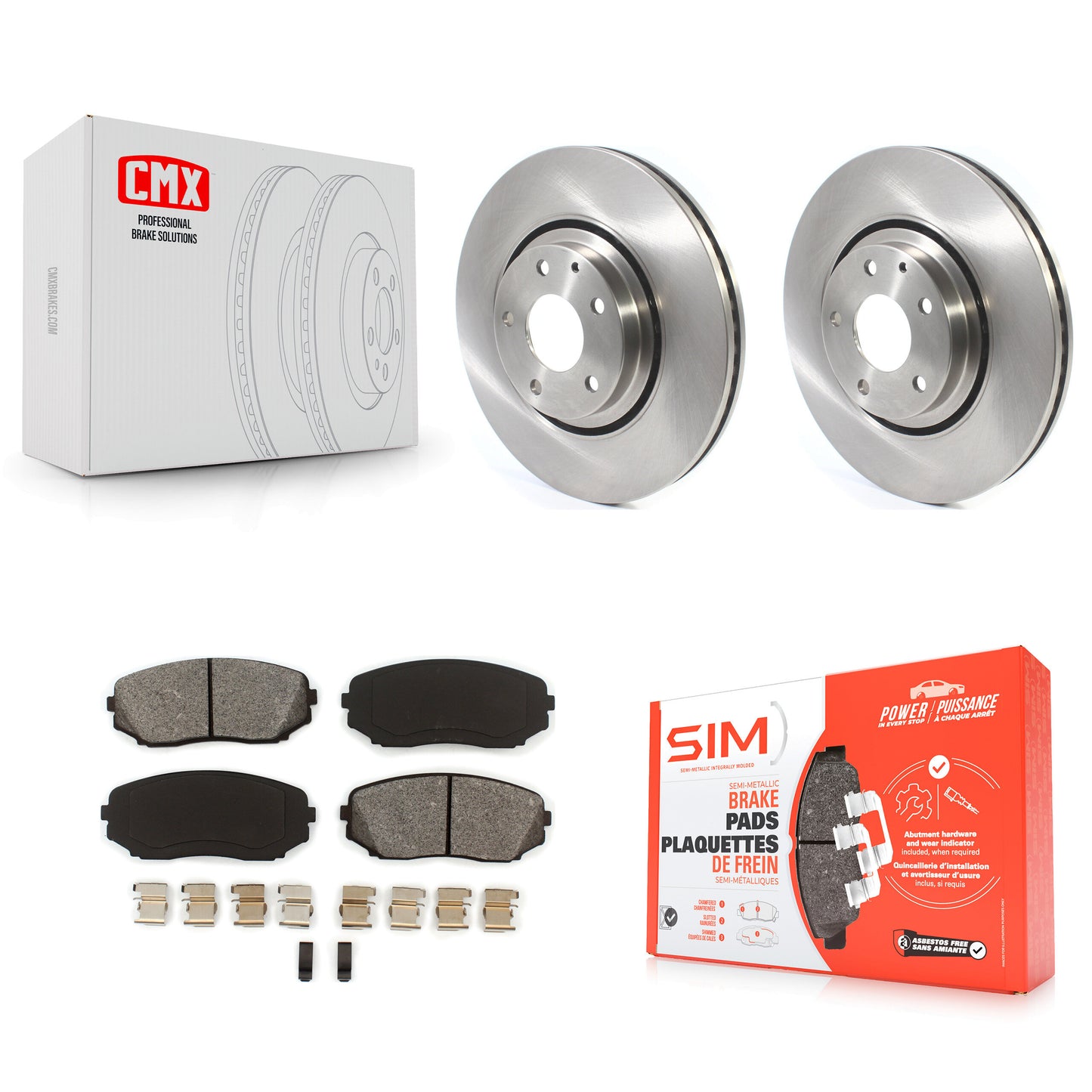 [Avant] Kit de Disque et plaquette (semi-métallique) de frein pour Mazda CX-5 CX-9 K8S-102775