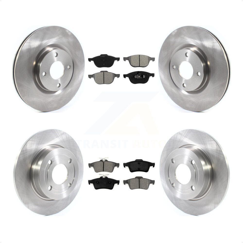 [Avant + Arrière] Kit de Disque et plaquette (semi-métallique) de frein pour 2018-2021 Ford EcoSport FWD K8S-102783 par Transit Auto